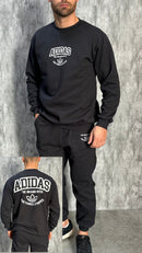 Conjunto Moletom Masculino Gola Careca Adidas