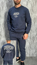 Conjunto Moletom Masculino Gola Careca Adidas