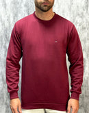 Casaco Moletom Gola Careca Tommy Hilfiger